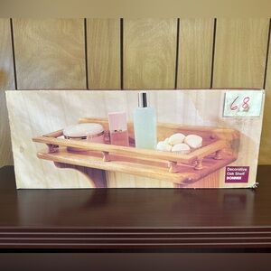 Donner decorative wooden oak shelf